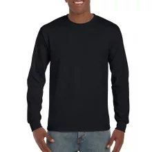 Uniszex póló Gildan GI2400 Ultra Cotton Felnőtt Hosszú Ujjú póló -S, Black