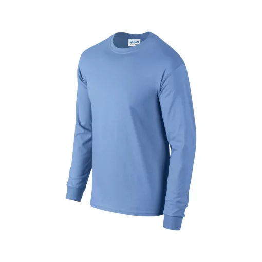 Uniszex póló Gildan GI2400 Ultra Cotton Felnőtt Hosszú Ujjú póló -3XL, Carolina Blue