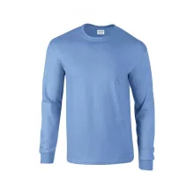 Uniszex póló Gildan GI2400 Ultra Cotton Felnőtt Hosszú Ujjú póló -M, Carolina Blue