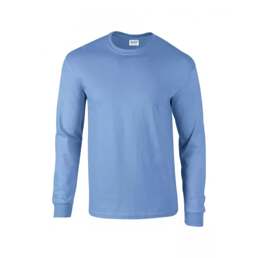 Uniszex póló Gildan GI2400 Ultra Cotton Felnőtt Hosszú Ujjú póló -M, Carolina Blue