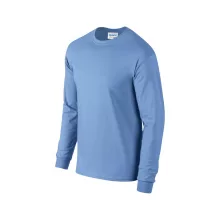 Uniszex póló Gildan GI2400 Ultra Cotton Felnőtt Hosszú Ujjú póló -M, Carolina Blue