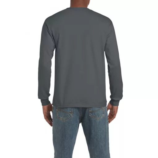 Uniszex póló Gildan GI2400 Ultra Cotton Felnőtt Hosszú Ujjú póló -3XL, Charcoal