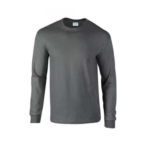 Uniszex póló Gildan GI2400 Ultra Cotton Felnőtt Hosszú Ujjú póló -3XL, Charcoal