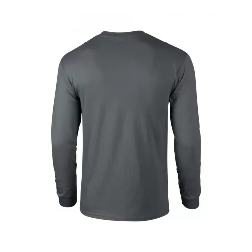 Uniszex póló Gildan GI2400 Ultra Cotton Felnőtt Hosszú Ujjú póló -S, Charcoal