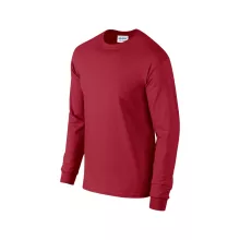Uniszex póló Gildan GI2400 Ultra Cotton Felnőtt Hosszú Ujjú póló -2XL, Cardinal Red