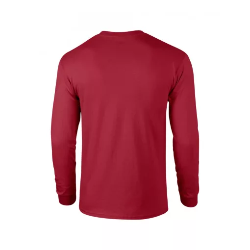 Uniszex póló Gildan GI2400 Ultra Cotton Felnőtt Hosszú Ujjú póló -2XL, Cardinal Red
