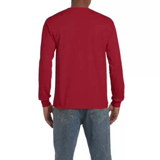 Uniszex póló Gildan GI2400 Ultra Cotton Felnőtt Hosszú Ujjú póló -3XL, Cardinal Red