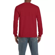 Uniszex póló Gildan GI2400 Ultra Cotton Felnőtt Hosszú Ujjú póló -L, Cardinal Red