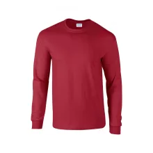 Uniszex póló Gildan GI2400 Ultra Cotton Felnőtt Hosszú Ujjú póló -L, Cardinal Red