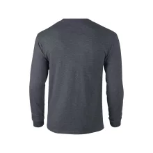 Uniszex póló Gildan GI2400 Ultra Cotton Felnőtt Hosszú Ujjú póló -2XL, Dark Heather