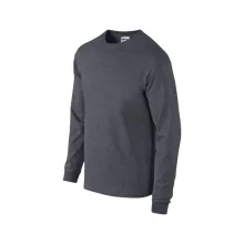 Uniszex póló Gildan GI2400 Ultra Cotton Felnőtt Hosszú Ujjú póló -M, Dark Heather