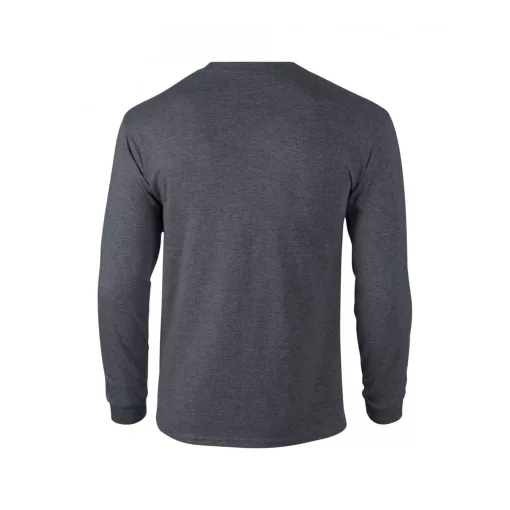 Uniszex póló Gildan GI2400 Ultra Cotton Felnőtt Hosszú Ujjú póló -S, Dark Heather