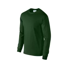 Uniszex póló Gildan GI2400 Ultra Cotton Felnőtt Hosszú Ujjú póló -3XL, Forest Green
