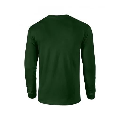 Uniszex póló Gildan GI2400 Ultra Cotton Felnőtt Hosszú Ujjú póló -3XL, Forest Green