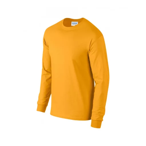 Uniszex póló Gildan GI2400 Ultra Cotton Felnőtt Hosszú Ujjú póló -3XL, Gold