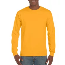 Uniszex póló Gildan GI2400 Ultra Cotton Felnőtt Hosszú Ujjú póló -4XL, Gold