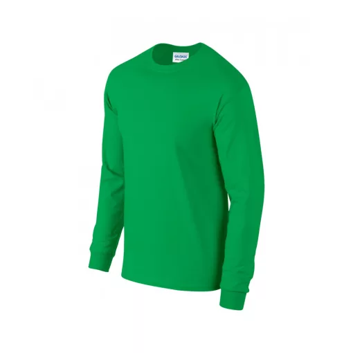 Uniszex póló Gildan GI2400 Ultra Cotton Felnőtt Hosszú Ujjú póló -2XL, Irish Green