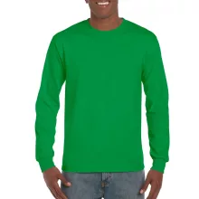 Uniszex póló Gildan GI2400 Ultra Cotton Felnőtt Hosszú Ujjú póló -M, Irish Green