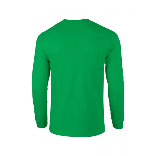 Uniszex póló Gildan GI2400 Ultra Cotton Felnőtt Hosszú Ujjú póló -S, Irish Green