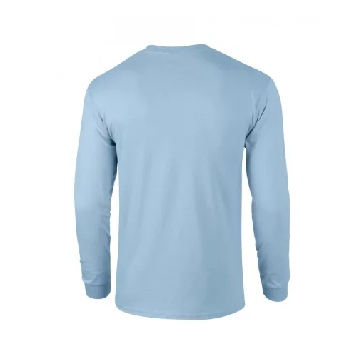 Uniszex póló Gildan GI2400 Ultra Cotton Felnőtt Hosszú Ujjú póló -L, Light Blue