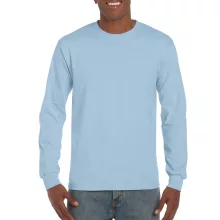 Uniszex póló Gildan GI2400 Ultra Cotton Felnőtt Hosszú Ujjú póló -M, Light Blue