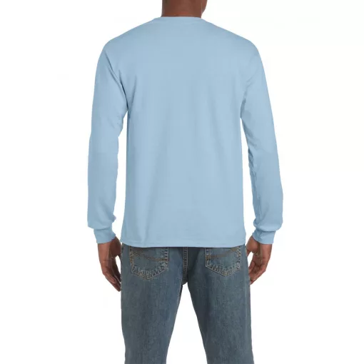 Uniszex póló Gildan GI2400 Ultra Cotton Felnőtt Hosszú Ujjú póló -M, Light Blue