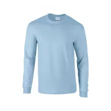 Uniszex póló Gildan GI2400 Ultra Cotton Felnőtt Hosszú Ujjú póló -M, Light Blue