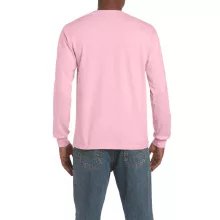 Uniszex póló Gildan GI2400 Ultra Cotton Felnőtt Hosszú Ujjú póló -M, Light Pink