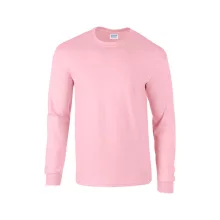 Uniszex póló Gildan GI2400 Ultra Cotton Felnőtt Hosszú Ujjú póló -M, Light Pink