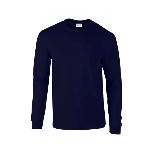 Uniszex póló Gildan GI2400 Ultra Cotton Felnőtt Hosszú Ujjú póló -4XL, Navy