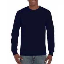Uniszex póló Gildan GI2400 Ultra Cotton Felnőtt Hosszú Ujjú póló -S, Navy