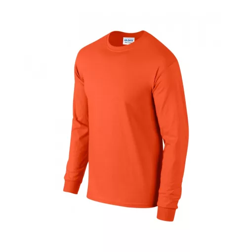 Uniszex póló Gildan GI2400 Ultra Cotton Felnőtt Hosszú Ujjú póló -3XL, Orange