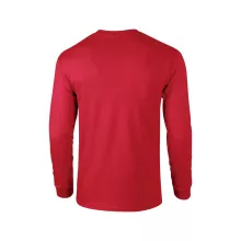 Uniszex póló Gildan GI2400 Ultra Cotton Felnőtt Hosszú Ujjú póló -3XL, Red