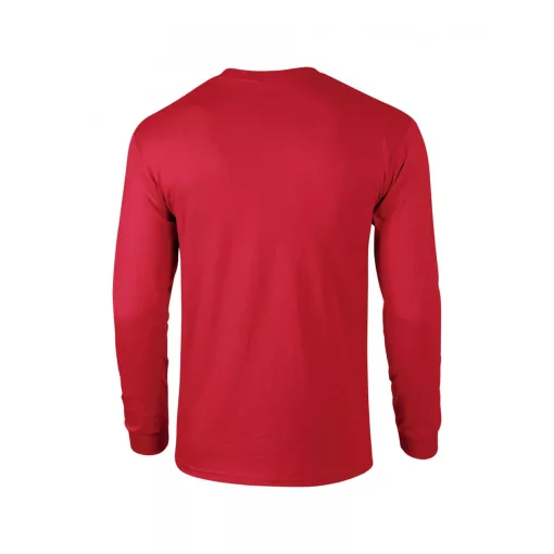Uniszex póló Gildan GI2400 Ultra Cotton Felnőtt Hosszú Ujjú póló -3XL, Red