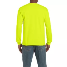 Uniszex póló Gildan GI2400 Ultra Cotton Felnőtt Hosszú Ujjú póló -L, Safety Green