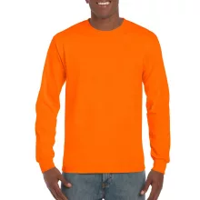 Uniszex póló Gildan GI2400 Ultra Cotton Felnőtt Hosszú Ujjú póló -M, S.Orange