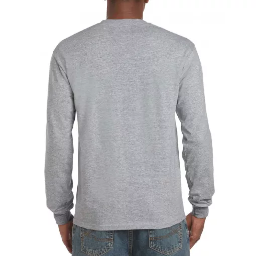 Uniszex póló Gildan GI2400 Ultra Cotton Felnőtt Hosszú Ujjú póló -4XL, Sport Grey