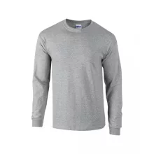 Uniszex póló Gildan GI2400 Ultra Cotton Felnőtt Hosszú Ujjú póló -S, Sport Grey
