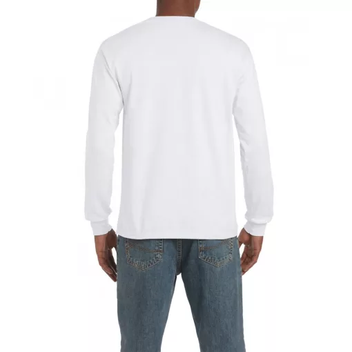 Uniszex póló Gildan GI2400 Ultra Cotton Felnőtt Hosszú Ujjú póló -3XL, White