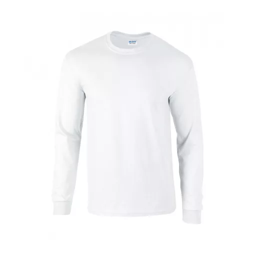 Uniszex póló Gildan GI2400 Ultra Cotton Felnőtt Hosszú Ujjú póló -5XL, White