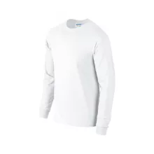 Uniszex póló Gildan GI2400 Ultra Cotton Felnőtt Hosszú Ujjú póló -5XL, White
