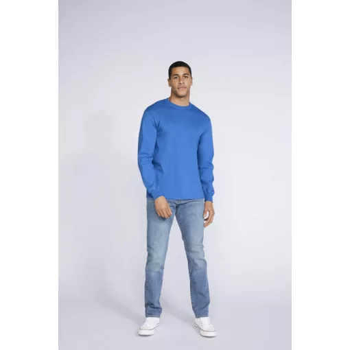 Uniszex póló Gildan GI2400 Ultra Cotton Felnőtt Hosszú Ujjú póló -M, White