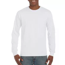 Uniszex póló Gildan GI2400 Ultra Cotton Felnőtt Hosszú Ujjú póló -S, White