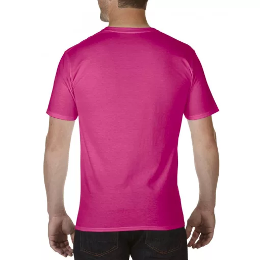 Férfi póló Gildan GI41V00 premium Cotton Felnőtt v-nyakú póló -M, Heliconia
