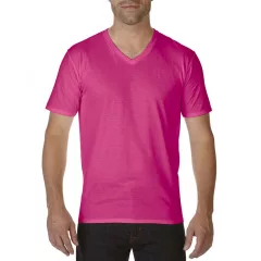 Férfi póló Gildan GI41V00 premium Cotton Felnőtt v-nyakú póló -S, Heliconia