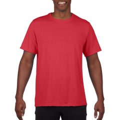 Uniszex póló Gildan GI42000 performance Adult T-Shirt -3XL, Red