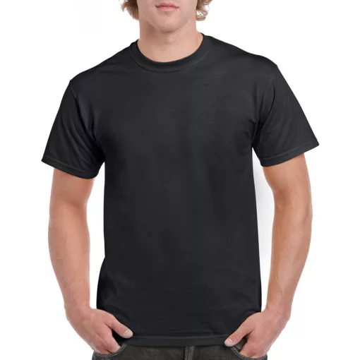 Uniszex póló Gildan GI5000 Heavy Cotton Felnőtt póló -L, Black