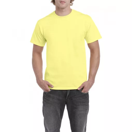 Uniszex póló Gildan GI5000 Heavy Cotton Felnőtt póló -XL, Cornsilk