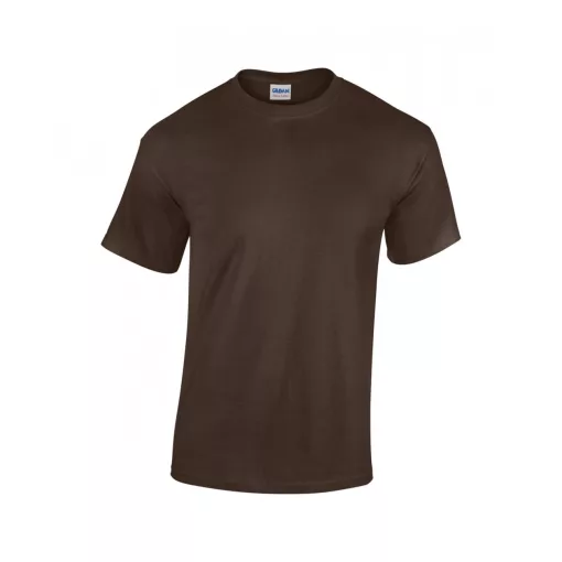 Uniszex póló Gildan GI5000 Heavy Cotton Felnőtt póló -S, Dark Chocolate