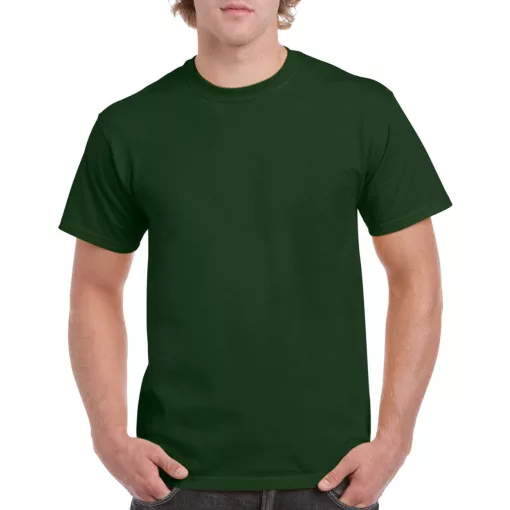 Uniszex póló Gildan GI5000 Heavy Cotton Felnőtt póló -S, Forest Green